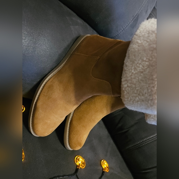 BASS ARIA brown Suede and Shearling Boots sz8 - Picture 11 of 12